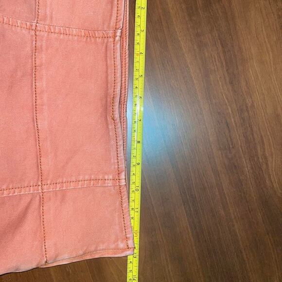 Free People Faded Cotton Pencil Mini Skirt – Burnt Orange, Size 2 - Picture 6 of 8
